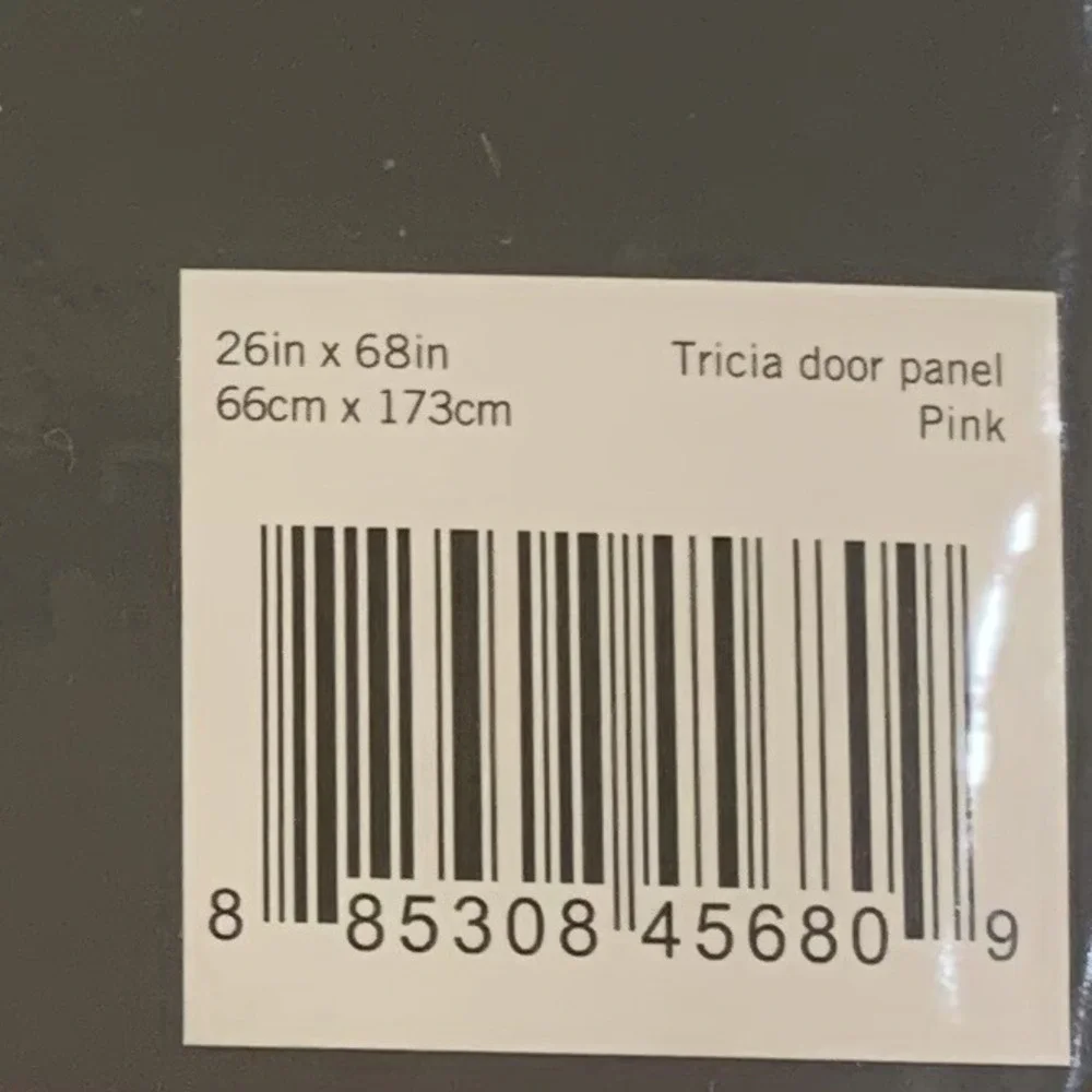 Eclipse Thermaweave Room Darkening 1 Tricia Door Panel  26 in. x 68 in. New Nice